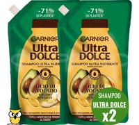 Garnier Ultra Dolce Olio di Avocado e Burro di Karité shampoo per capelli mossi 500 ml