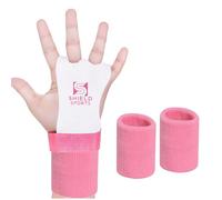 ULTRA FITNESS Children's Hands, for gymnastics palm Protector leather, gym training workouts, Pink, L