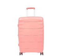 Ultra Forte Espandibile Trolley Bagaglio Urbano 8 Ruote 360 Spinner Viaggio Valigia Chicago, Oro rosa, Medium | 66x45x26/5cm/ 3.50KG, 67+13L, Bagaglio Hardside con Ruote Spinner