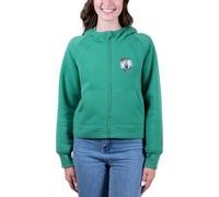 Ultra Game Felpa con cappuccio da donna ufficiale NBA standard super morbida crop top full zip