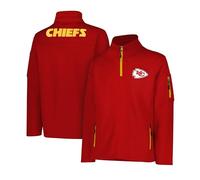 Ultra Game Felpa ufficiale NFL da uomo super morbida con zip a un quarto e tasche con cerniera