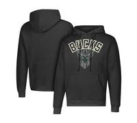 Ultra Game Fleece Hoodie Pullover Sweatshirt out of Bound Felpa con Cappuccio in Pile Bounds, Nero, XXL Uomo