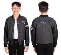 Ultra Game - Giacca da ragazzo Classic University Varsity, Bambino, Giacca da ragazzo Classic University Varsity, JOY7628F, Carbone Heather, 10-12