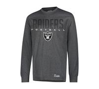 Ultra Game Maglietta a maniche lunghe ufficiale NFL da uomo, super morbida, Grigio antracite, XL