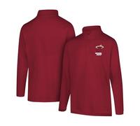 Ultra Game Men's Standard Quarter Zip Pullover Long Sleeve Tee, Team Color, Medium