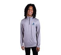 Ultra Game NBA Men's Quarter Zip Long Sleeve Pullover T-Shirt