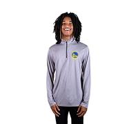 Ultra Game NBA Men's Quarter Zip Long Sleeve Pullover T-Shirt Maglietta Sportiva da Uomo Quarto, Grigio mlange, M