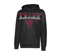 Ultra Game NBA Official Men’s Super Soft Midtown Hoodie Pullover Sweatshirt - Unisex, Chicago Bulls, Black, XX-Large