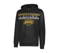 Ultra Game NBA Official Men’s Super Soft Midtown Hoodie Pullover Sweatshirt - Unisex, Los Angeles Lakers, Black, X-Large