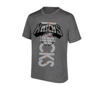 Ultra Game NBA Official Standard Super Soft Game Day T-Shirt Maglietta a Maniche Corte da Uomo con Logo Verticale, Carbone Heather
