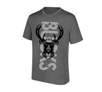 Ultra Game NBA Official Standard Super Soft Game Day T-Shirt Maglietta a Maniche Corte da Uomo con Logo Verticale, Carbone Heather, XXL