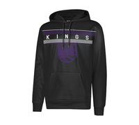 Ultra Game NBA Official Super Soft Midtown Hoodie Pullover Sweatshirt Felpa con Cappuccio da Uomo in Pile, Nero, S