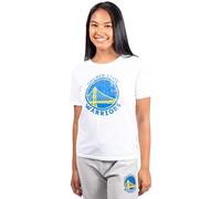 Ultra Game NBA Official Women's Soft Vintage Distressed Graphics T-Shirt, Golden State Warriors, White, X-Large