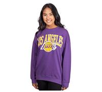 Ultra Game NBA Women's Extra Soft Fleece Distressed Oversized Pullover Felpa