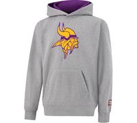 Ultra Game NFL Boys - Pullover in Pile Ultra Morbido, Bambino, Pullover in Pile Extra Morbido con Applicazione a Rete, JHY7640F, Grigio Erica., 10-12