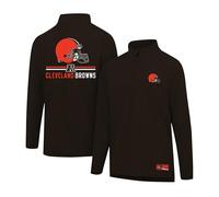 Ultra Game NFL - Maglietta a maniche lunghe da uomo con cerniera a un quarto