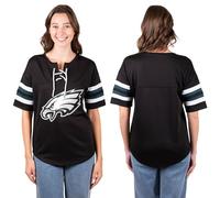 Ultra Game NFL Womens NFL Lace Up Tee Shirt per le donne Penalty Box
