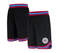 Unk NBA GSM3547F NBA Woven Team Logo Poly Mesh Basket Shorts Nero, XL