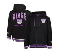 Ultra Game Sacramento Kings, giacca con cappuccio ufficiale NBA, super morbida, con cerniera intera, per adulti, taglia L