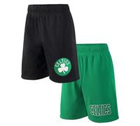 Ultra Game Set di 2 pantaloncini da basket ufficiali NBA, super morbidi, Boston Celtics, colore della squadra, taglia 40-42