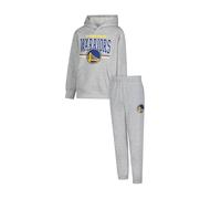 Ultra Game Set ufficiale NBA Super Morbido per giovani, Felpa con cappuccio e pantaloni da jogging, Golden State Warriors, Heather Gray, 10-12