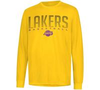 Ultra Game T-Shirt da Uomo Atletica ad Asciugatura Rapida Maglietta a Maniche Lunghe NBA Performance Poly T-Shirt a Maniche Lunghe, Grigio Antracite