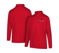 Ultra Game UNK NBA da Uomo vlm3138 F-am NBA Quarter Zip Poly Maglia a Maniche Lunghe, Team Color, Uomo, VLM3138F-AM, Red