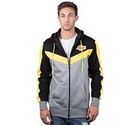 Ultra Game UNK NBA - Felpa da Uomo con Cappuccio e Zip Intera in Contrasto con Colori con Logo della Squadra.