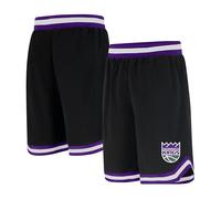 Ultra Game UNK NBA GSM3547F NBA Woven Team Logo Poly Mesh Basket Shorts Nero, Large