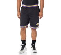 Ultra Game UNK NBA GSM3547F NBA Woven Team Logo Poly Mesh Basket Shorts Nero, XL