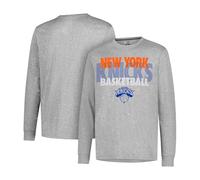 Ultra Game UNK Supreme NBA l/s Tee, Uomo, GLM1861F-NY-Medium, Heather Gray, M
