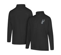 Ultra Game Uomo Poly, NBA-Camicia a Maniche Lunghe Maglia con Zip a Quarto, Colore della Squadra, L