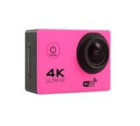 Ultra HD 4K Action Camera 30fps/170D Casco subacqueo Impermeabile Schermo da 2,0 pollici WiFi Controllo remoto Sport go Video Pro(Pink)