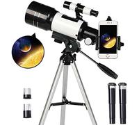 Ultra HD, rifrazione astronomica, apertura AZ da 70 mm per principianti con mirino, treppiede regolabile, adattatore per smartphone da viaggio