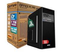 Ultra Intel i7 PC - Calcolatrice veloce + Computer per ufficio e casa Office con RAM DDR3 da 32 GB, SSD da 1 TB - DVD+RW - USB3.0 - WiFi 600 e Bluetooth 5 - Win 11 Pro