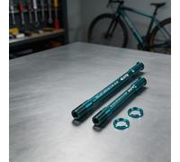 Ultra Light 34g Bicicletta Asse Passante 7075 Lega di Alluminio Compatibile Con Giant Per Tcr Per Propel Revolt Langma Liv 12x161mm 12x117mm Argento (blu)