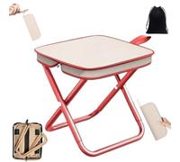 Ultra-Light Portable Folding Chair, Compact Pop Up Stool with Carry Bag, Small Handbag Stool for Camping, Travel, Hiking, Fishing, Picnic, Barbecue, Outdoor Activities, Space Saving Foldable Seat