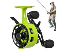 Ultra Light Reel,Large Spool Diameter Ice Fishing Equipment - 3.2:1 High Speed Ratio Kit, Cold-Resistant Materials Quick Release CNC Aluminum Star Drag Ice Fishing Accessories