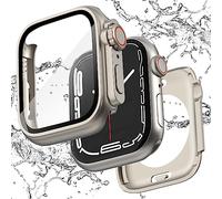 Ultra Look - Fullife 2 in 1 compatibile con Apple Watch Serie 6 44 mm protezione schermo impermeabile cover paraurti anteriore e posteriore per iWatch SE2 / SE Serie 6 5 4 per uomini donne, (44 mm