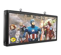 Ultra luminoso 5500 nit LED esterno USB RGB colore 40 "x 18" P6 per display del negozio messaggi a scorrimento cartello elettronico annunci di progettazione gratuiti