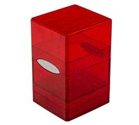 Ultra PRO - Satin Tower 100+ Standard Size Card Deck Box (Red Glitter) - Protect