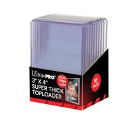 Ultra-Pro 194039 Gioco Toploader 3" X 4" Super Thick 180Pt, 10 Pezzi