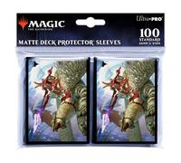 Ultra PRO - March of The Machine 100ct Deck Protector Sleeves ft. Jabari of Zhalfir for Magic: The Gathering, Protect & Store Collectible Trading Cards & Gaming Cards, Prevent Card Damage
