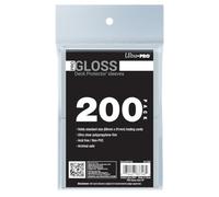 Ultra PRO - 200 ct trasparente Pro Gloss Standard Card Sleeve Deck Protector, proteggere e conservare carte da collezione, carte sportive, MTG, D&D, dimensioni per adattarsi a carte di dimensioni