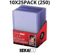 ULTRA PRO 250 TOPLOADER - 10 PACK X 25 TOPLOADER - POKEMON MAGIC ONE PIECE ECC