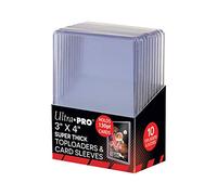Ultra Pro 3 X 4 Super Thick 130PT Toploader with Thick Card Sleeves 10ct, Plastica