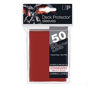Ultra-Pro- Ultra PRO-50ct Sleeves 31994 Bustine Standard PRO Gloss, Rosso, 50 Pezzi, Colore, 330479