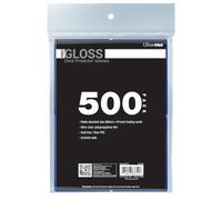 Ultra PRO - 500 ct blu PRO-Gloss Standard Card Sleeve Deck Protector, Protect & Store Collectible, Sport, MTG, D&D Cards, si adatta a dimensioni standard, alta trasparenza finitura lucida