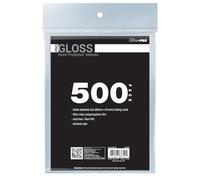 Ultra PRO - 500 ct trasparente PRO-Gloss Standard Card Sleeve Deck Protector, proteggere e conservare carte da collezione, carte sportive, MTG, carte D&D, dimensioni per adattarsi a carte di