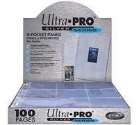 Ultra-Pro 6994 Fogli 9 Tasche 11 Buchi, Argento, 100 Pezzi, Colore Blue, UPSSSS9PKT [Esclusivo Amazon]